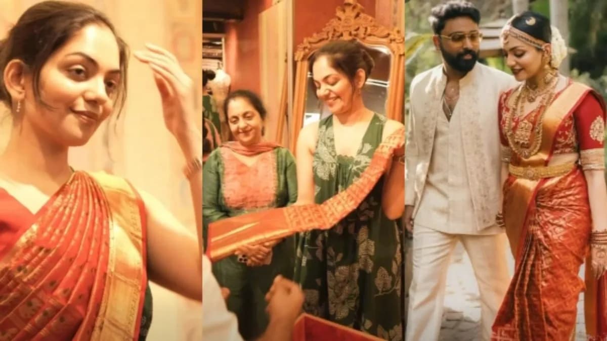 Ahana's Wedding Saree: Lakshmi to Durga Story